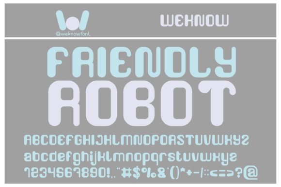Friendly Robot: A Typeface for Modern Digital Stories