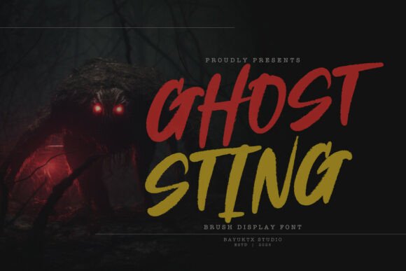 Ghost Sting: Unleash Savage Horror in Your Typography