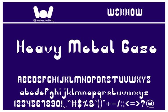 Heavy Metal Gaze: A Display Font with a Modern Edge