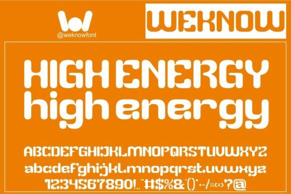 High Energy: A Typeface for Bold Visuals