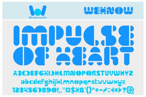 Impulse of Heart: A Futuristic Font for Modern Branding