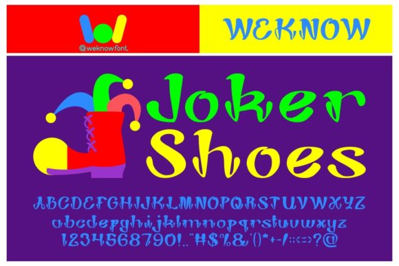 Joker Shoes: A Playful Typeface for Bold Designs
