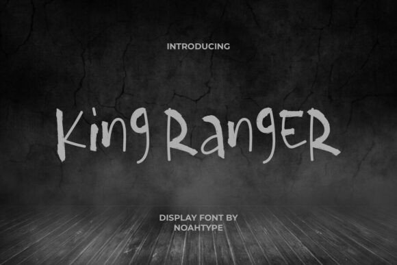 King Ranger: The Spooky Brush Font for Edgy Designs