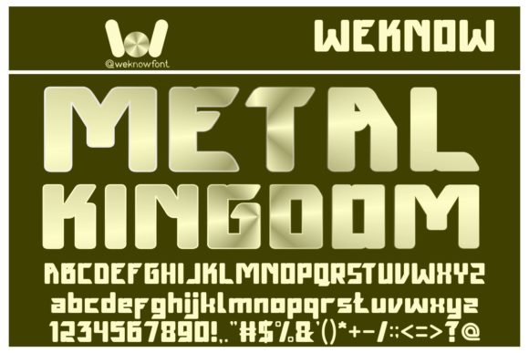 Metal Kingdom: A Gothic Typeface for Bold Visual Statements
