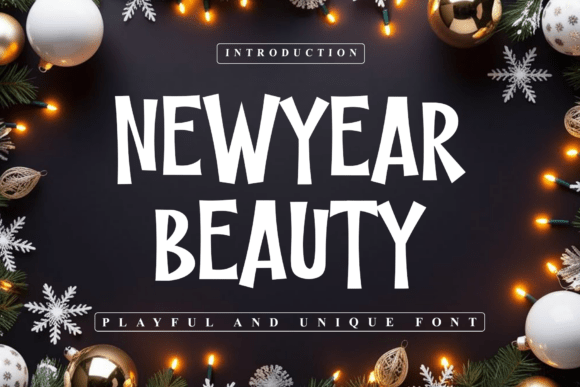 Newyear Beauty: A Bold Typeface for Unforgettable Branding