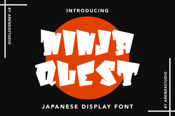 Ninja Quest: Bold Japanese-Inspired Typography for Impactful Design