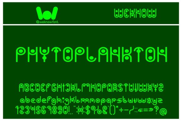 Phytoplankton: A Font That Brings Bold, Geometric Energy to Your Designs