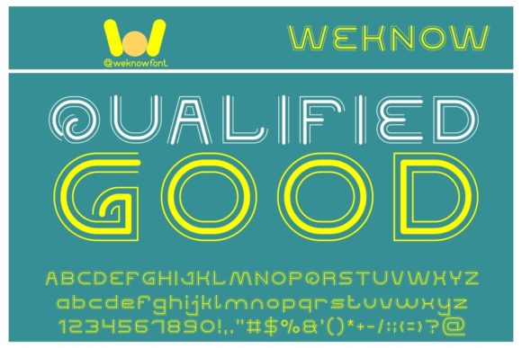 Qualified Good: A Retro Display Font with Modern Appeal
