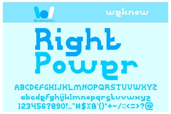 Right Power: A Font That Commands Attention