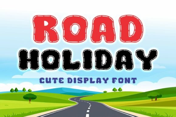 Road Holiday: A Playful Typeface for Whimsical Designs