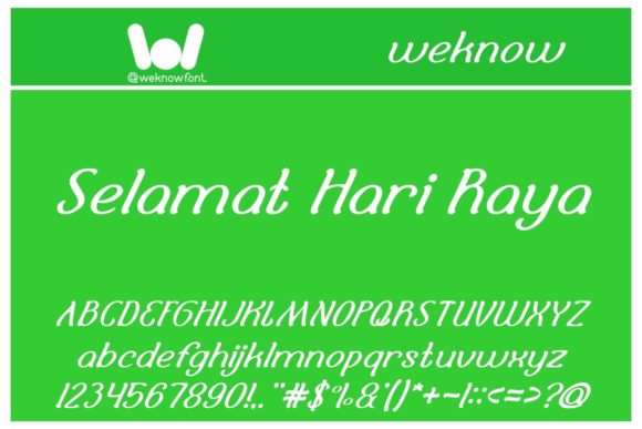 Selamat Hari Raya: A Font That Captures Celebration and Style