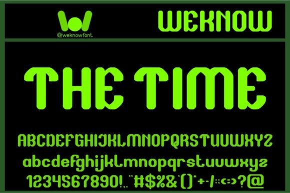 The Time: A Futuristic Typeface for Bold Branding