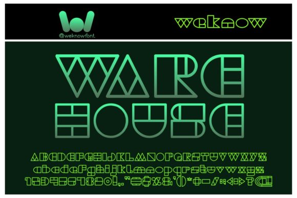 Warehouse Project: A Geometric Typeface for Modern Branding
