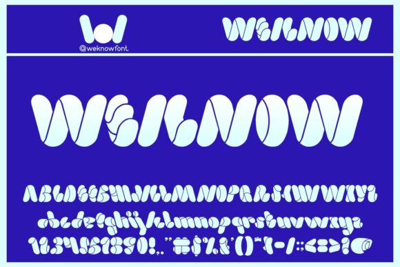 Weknow: The Geometric Display Font That Feels Alive