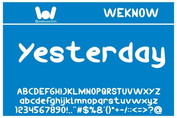 Yesterday: A Display Font with Modern Retro Appeal